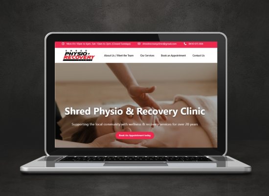Shred Recovery Clinic - New Website