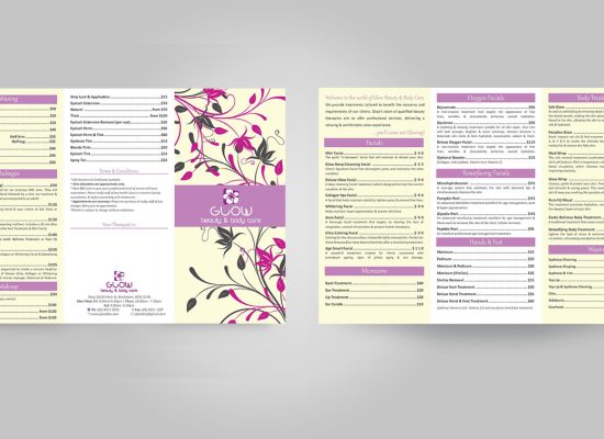 Glow Beauty - Price List